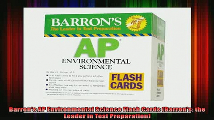 Free PDF Downlaod  Barrons AP Environmental Science Flash Cards Barrons the Leader in Test Preparation  DOWNLOAD ONLINE