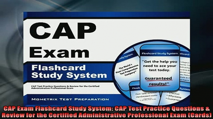 FREE DOWNLOAD  CAP Exam Flashcard Study System CAP Test Practice Questions  Review for the Certified  FREE BOOOK ONLINE