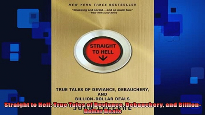 READ book  Straight to Hell True Tales of Deviance Debauchery and BillionDollar Deals READ ONLINE