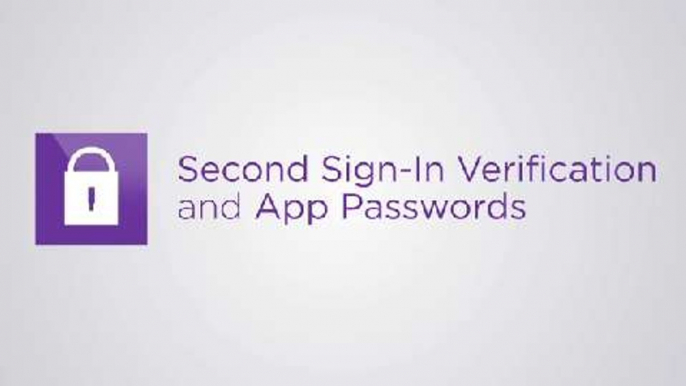 Second Sign-in Verification and App Passwords for Yahoo! accounts