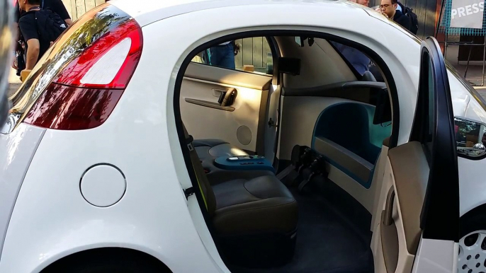 Walk around the cute Google self driving car