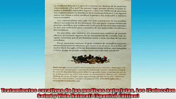 DOWNLOAD FREE Ebooks  Tratamientos curativos de los medicos naturistas Los Coleccion Salud y Vida Natural Full Free