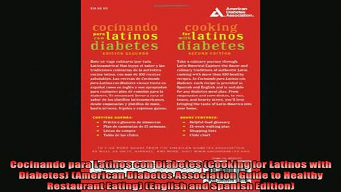 READ book  Cocinando para Latinos con Diabetes Cooking for Latinos with Diabetes American Diabetes Full Free