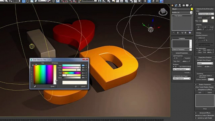 3D-Logo-Design-using-Autodesk-3ds-Max---Lecture-9-Three-Point-Lighting-Theory