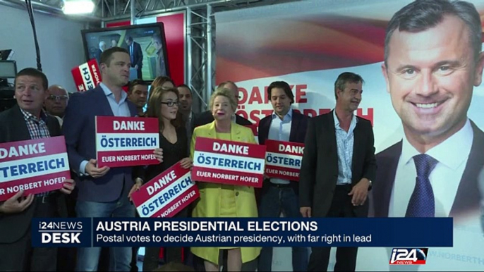 Austria presidential elections, far right in lead