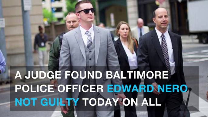 Judge finds Baltimore police officer not guilty in Freddie Gray death