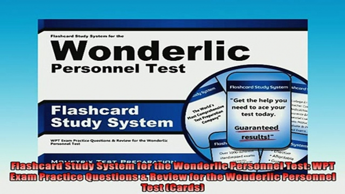 FREE DOWNLOAD  Flashcard Study System for the Wonderlic Personnel Test WPT Exam Practice Questions   FREE BOOOK ONLINE