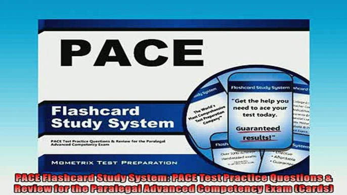 Free PDF Downlaod  PACE Flashcard Study System PACE Test Practice Questions  Review for the Paralegal  BOOK ONLINE