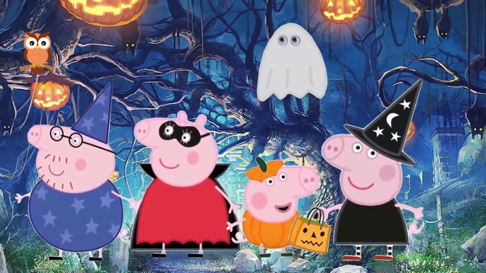 Peppa Pig Halloween Family Finger Song Nursery Rhymes Lyrics / Dedo Peppa Pig familia de Halloween