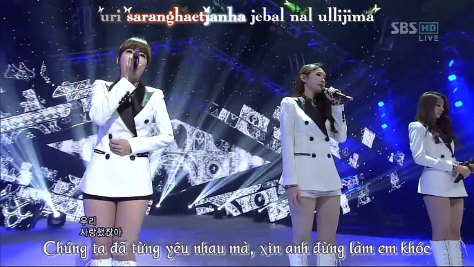 [Vietsub + Kara + Hangeul] [12.01.15] T-ARA & Davichi - We Were In Love