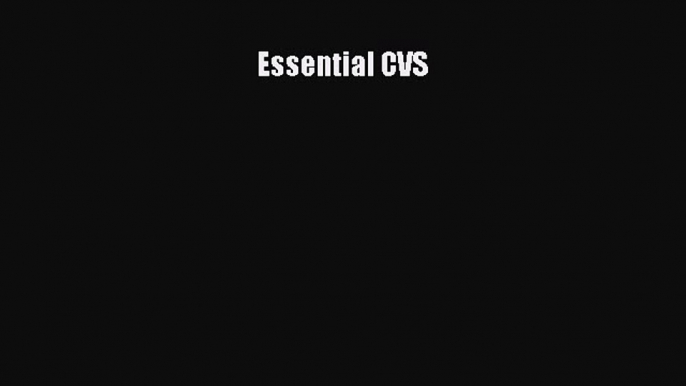 [PDF] Essential CVS [Download] Full Ebook