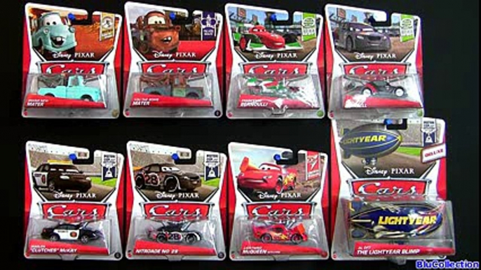 8 CARS Lightning McQueen with Cone 2013 Toys AL OFT The Lightyear Blimp Mater Disney Pixar Cars2