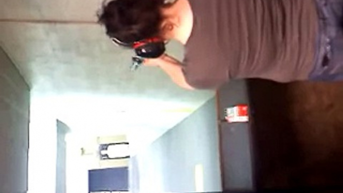 Tiffany shooting an AR-15 7.62X39 assault rifle
