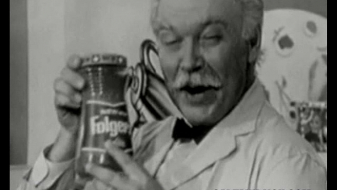 1960s FOLGER'S HUSBAND PLEASING COFFEE COMMERCIAL