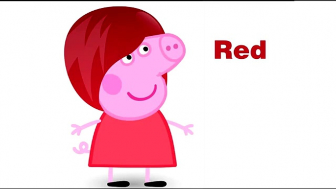 Peppa pig learn the Colors with hugs in english for kids