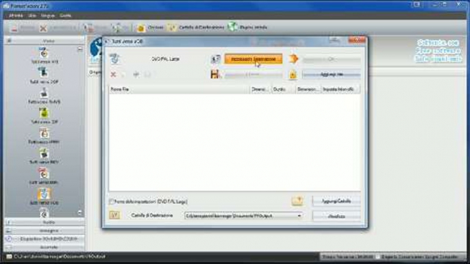 Come convertire in formato DVD con Format Factory