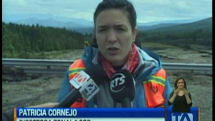 Ingreso sur del Parque Nacional Cotopaxi se mantuvo cerrado por lahares