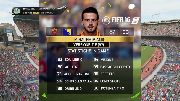 FIFA 16 MIRALEM PJANIC TIF(87) PlayerReview Statistiche in game (ITA)