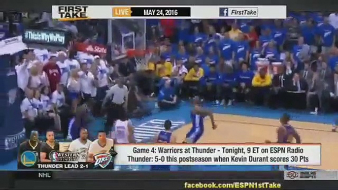 ESPN First Take Game 4 Can Stephen Curry Lead Warriors Beat OKC Thunder