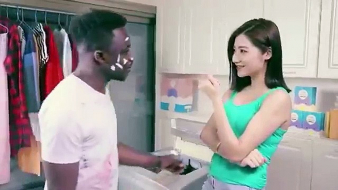 Chinese detergent brand Qiaobi 俏比 ad, Funny Chinese Detergent TV Ad Commercial, Rac