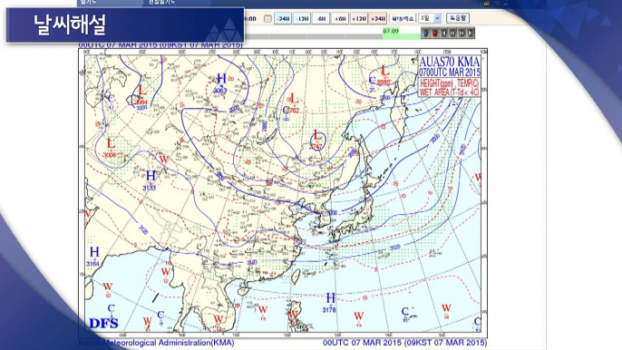 날씨해설 03월 07일 17시 발표