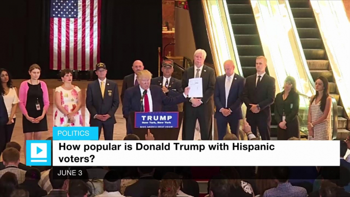 How popular is Donald Trump with Hispanic voters?