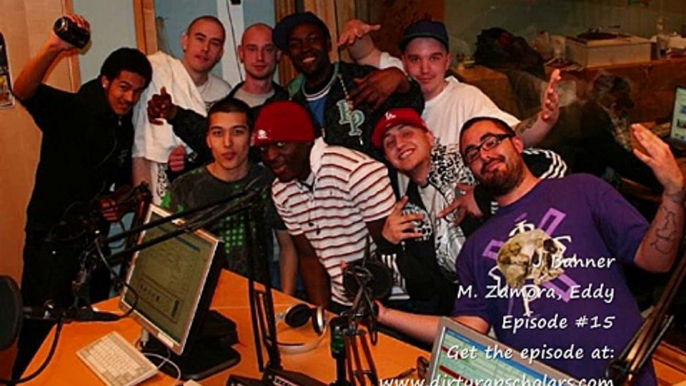 Dirty Rap Scholars Freestyles Episode #15 J Banner, M. Zamora & Eddy