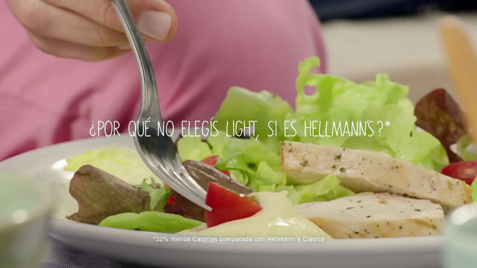 Hellmann´s Light con 25 calorías por cucharada