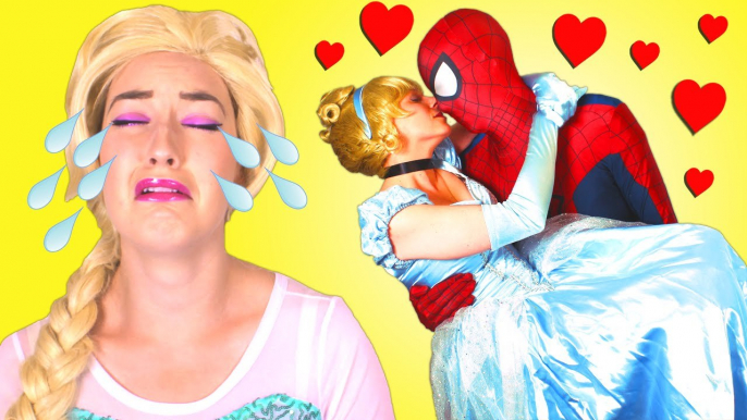 Is Spiderman Kissing Cinderella_ w_ Frozen Elsa Mermaid, Ariel, Pink Spidergirl, Joker & Ice Cream (1080p_30fps_H264-128kbit_AAC)