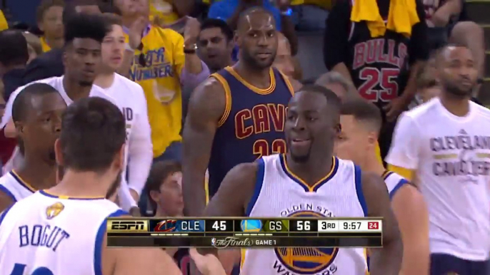 LeBron James fait la gueule en voyant Draymond Green scorer