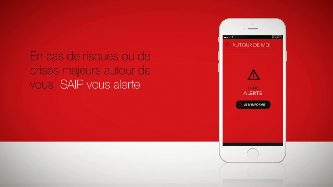 Présentation de l'application alerte SAIP