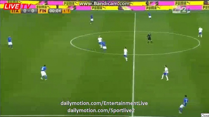 Italy 1st BIG Chance Italy 0-0 Finalnd