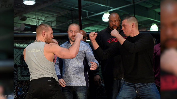 Conor McGregor Vs. Nate Diaz at UFC 202, Diaz Slaps Dana White