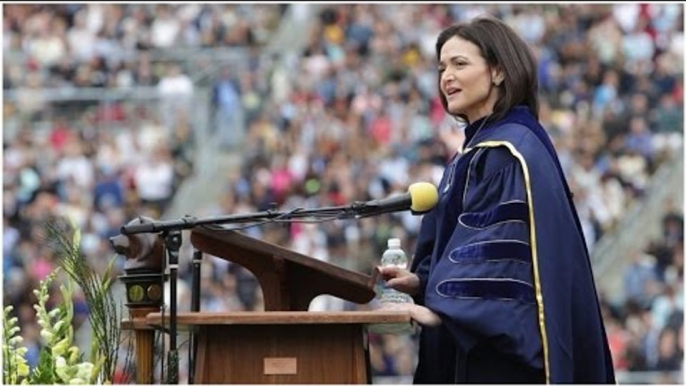 Sheryl Sandberg talks about husband's death in powerful speech