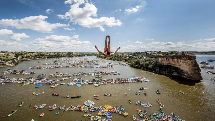 Top 3 Cliff Dives from Texas (Men) | Cliff Diving World Series 2016