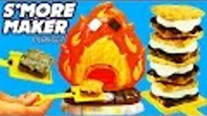 Disney | Smores Maker! Chocolate, Marshmallow & Crackers Yummy Nummies + Spiderman & Barbie DisneyCarToys