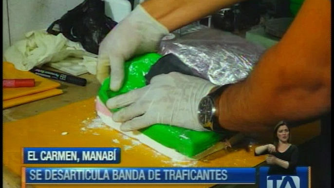 Desarticulan una banda de traficantes de droga en Manabí