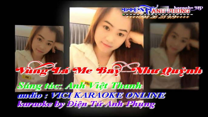 VÙNG LÁ ME BAY karaoke full HD 2016 Điện Tử Anh Phụng