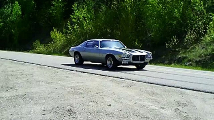 1971 Camaro Z-28 burnout getting sideways