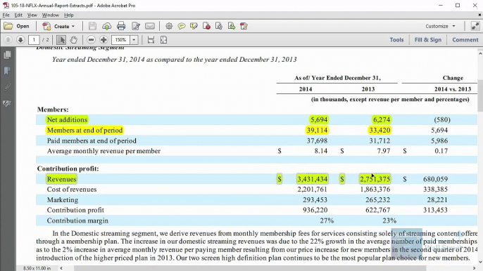 Subscription Revenue Model (Netflix)