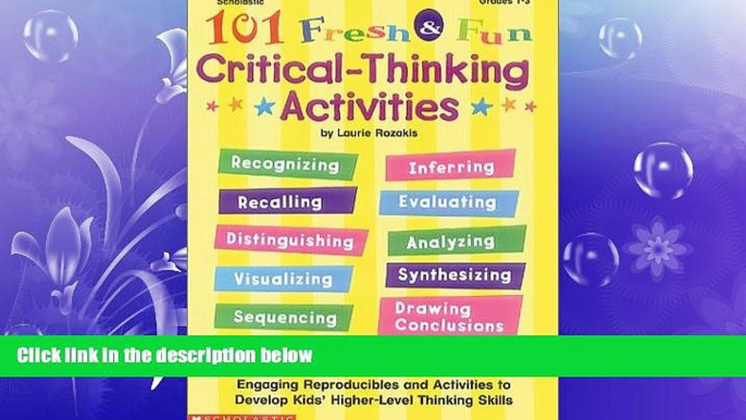 FREE PDF  101 Fresh   Fun Critical-Thinking Activities (Grades 1-3) READ ONLINE