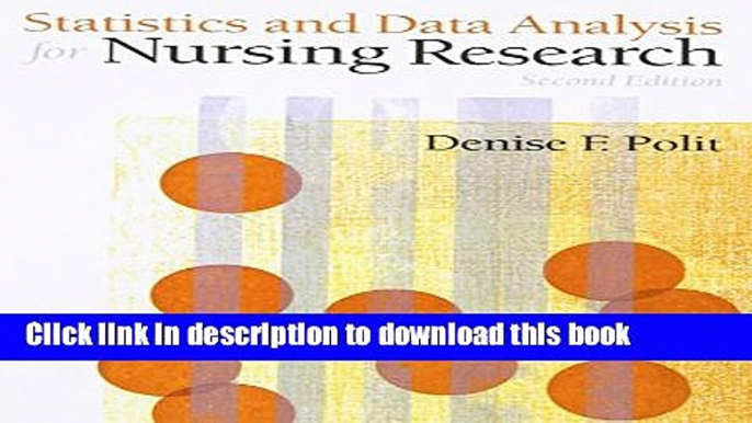 Collection Book Statistics and Data Analysis for Nursing Research (2nd Edition)