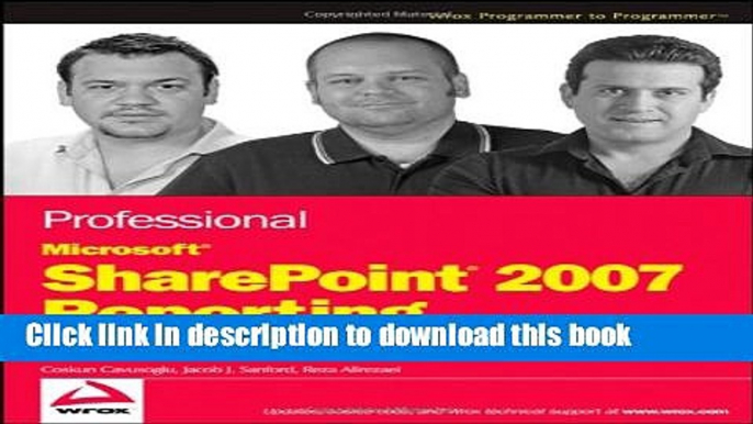 [New] EBook Professional Microsoft SharePoint 2007 Reporting with SQL Server 2008 Reporting