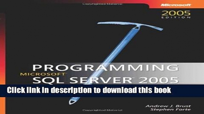 [New] PDF Programming Microsoft  SQL Server 2005 Free Books