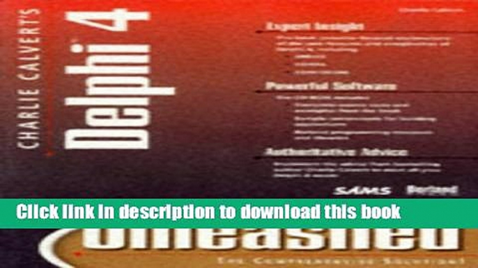 [New] PDF Charlie Calvert s Delphi 4 Unleashed Free Download