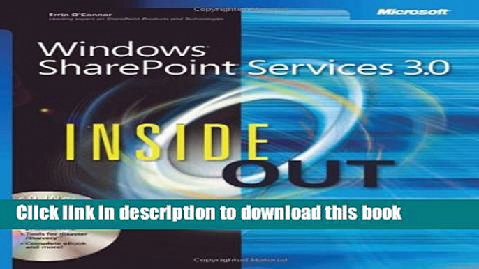 [New] EBook WindowsÂ® SharePointÂ® Services 3.0 Inside Out Free Books