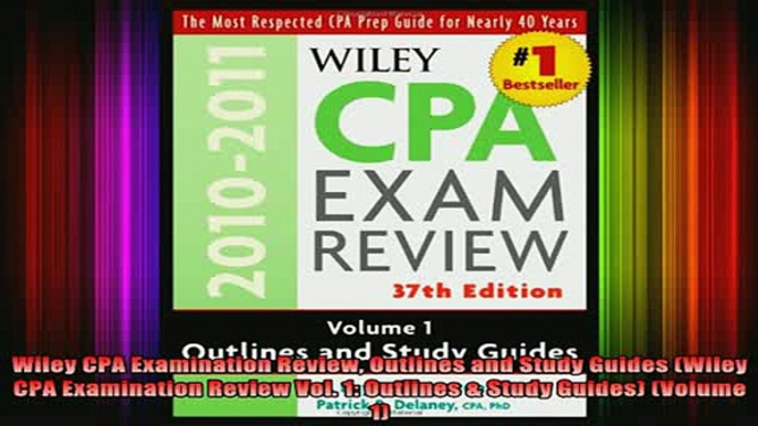 READ book  Wiley CPA Examination Review Outlines and Study Guides Wiley CPA Examination Review Vol Full Free