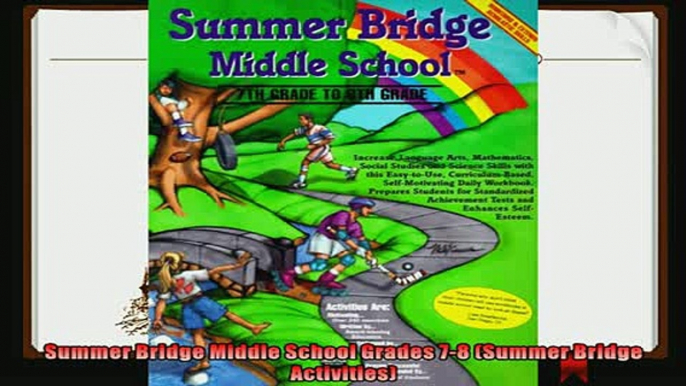 best book  Summer Bridge Middle School Grades 78 Summer Bridge Activities