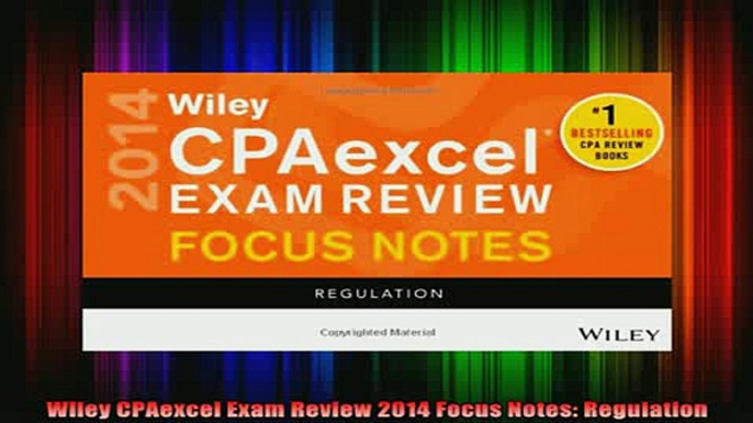 READ book  Wiley CPAexcel Exam Review 2014 Focus Notes Regulation Full EBook