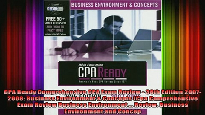 DOWNLOAD FREE Ebooks  CPA Ready Comprehensive CPA Exam Review  36th Edition 20072008 Business Environment  Full EBook